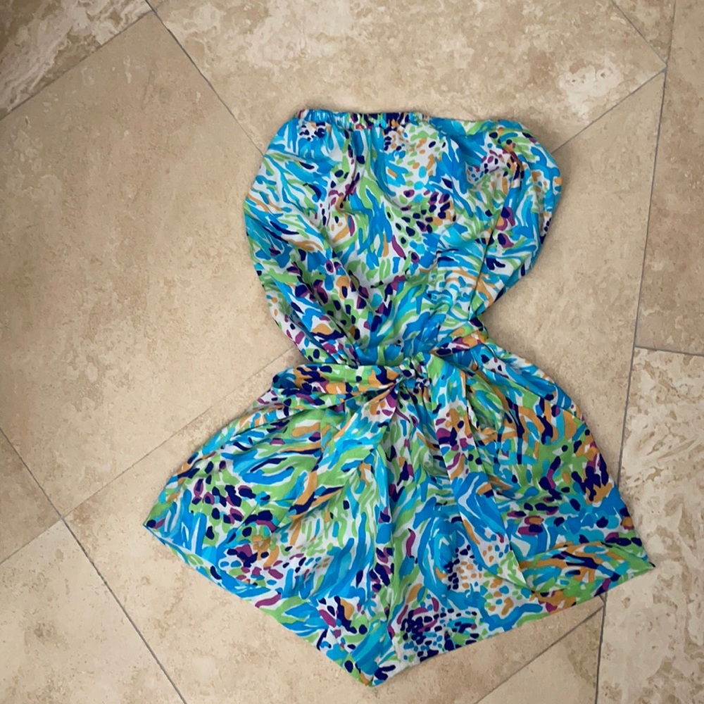 Lily Pulitzer strapless romper